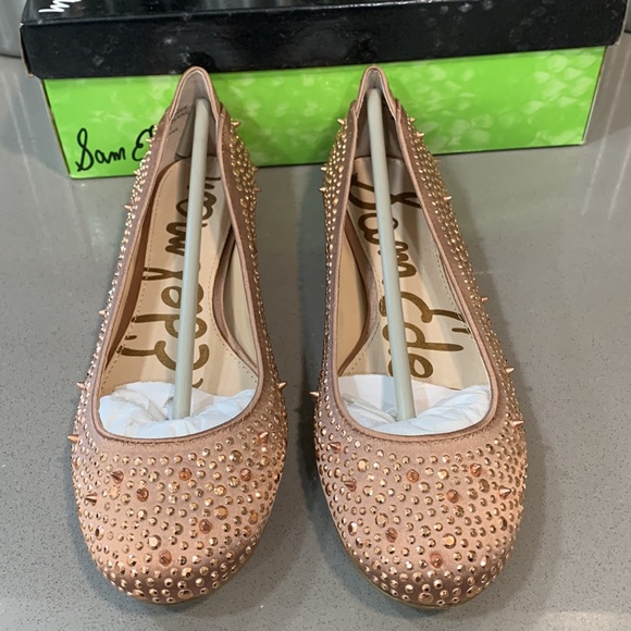 Sam Edelman “Blair” Rhinestone Embellished Ballet Flat - Picture 2 of 8